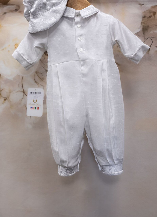 Piccolo Bacio - Boys Couture Christening Suit - Mario in Shantung