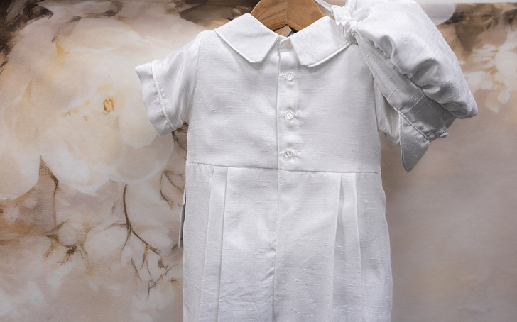 Piccolo Bacio - Boys Couture Christening Suit - Little Prince in Shantung