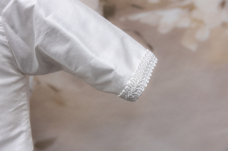 Piccolo Bacio - Boys Couture Christening Suit - Franco in White Silk