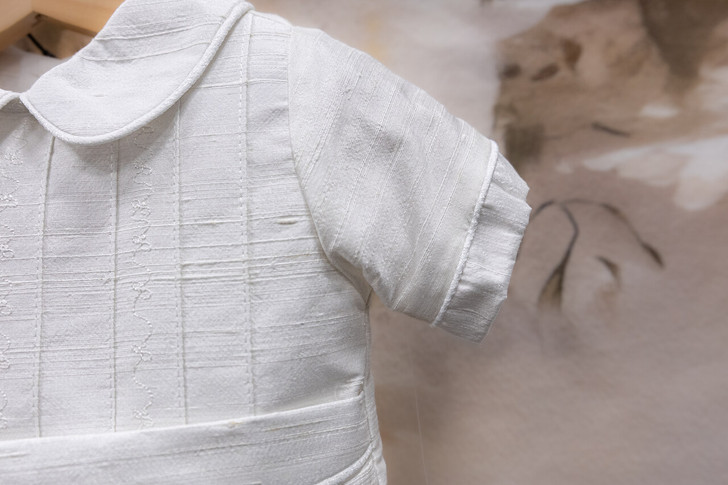 Piccolo Bacio - Boys Couture Christening Suit - Andrew in Silk