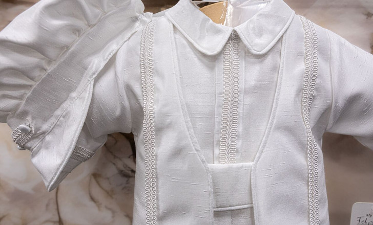 Piccolo Bacio - Boys Couture Christening Suit - Felipe in Shantung