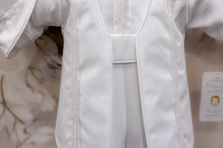 Piccolo Bacio - Boys Couture Christening Suit - Felipe in Shantung