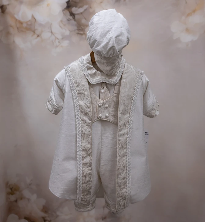 Piccolo Bacio - Boys Couture Christening Suit - Lucrezio in Silk