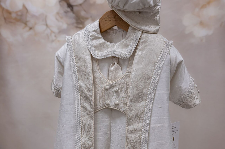 Piccolo Bacio - Boys Couture Christening Suit - Lucrezio in Silk