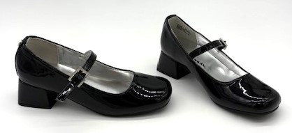Nina Shoes - Mila Black Patent Shoes