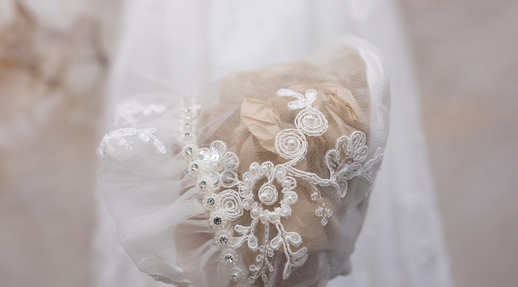 Piccolo Bacio - Couture Christening Gown - Daniella - White Silk