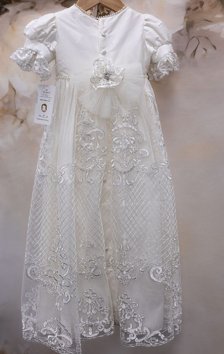 Piccolo Bacio - Couture Christening Gown - Milla - Silk