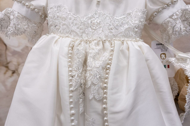 Piccolo Bacio - Couture Christening Gown - Madeline - Silk