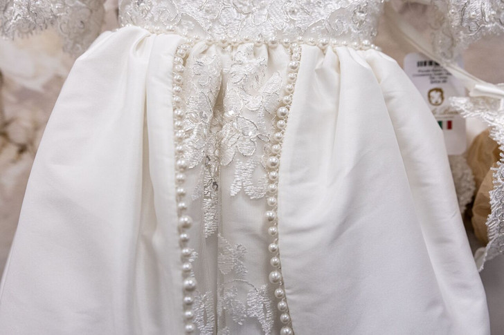 Piccolo Bacio - Couture Christening Gown - Madeline - Silk