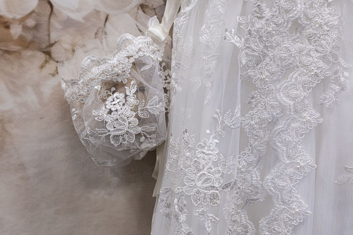 Piccolo Bacio - Couture Christening Gown - Nancy - Shantung White