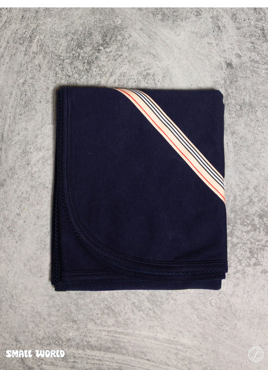 Sippy's Babes - Navy Receiving Blanket