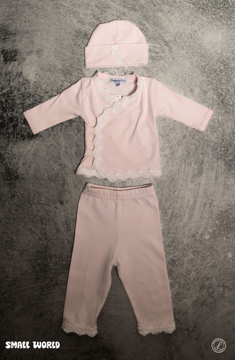 Sippy's Babes - Pink 3 piece Set 202 with 3 White trim