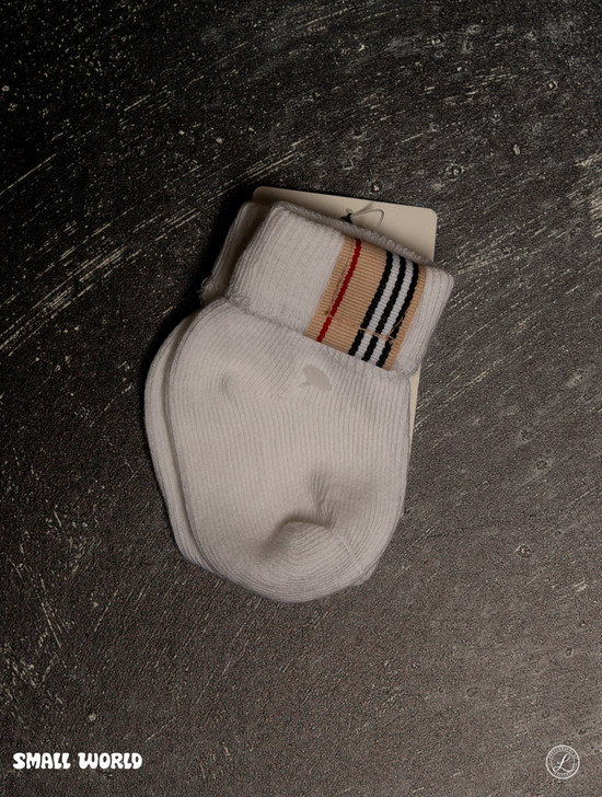 Sippy's Socks with Matching Trim Plaid