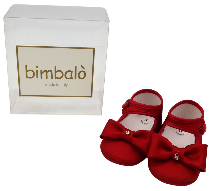 Small World - Bimbalo Italian Shoes Red Bow A4-23