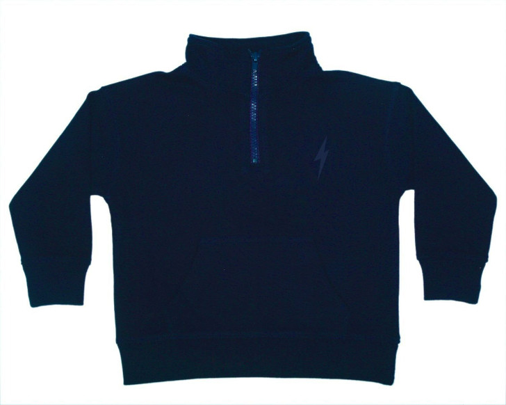 Mish E26538-NAVY Quarter Zip Sweatshirt