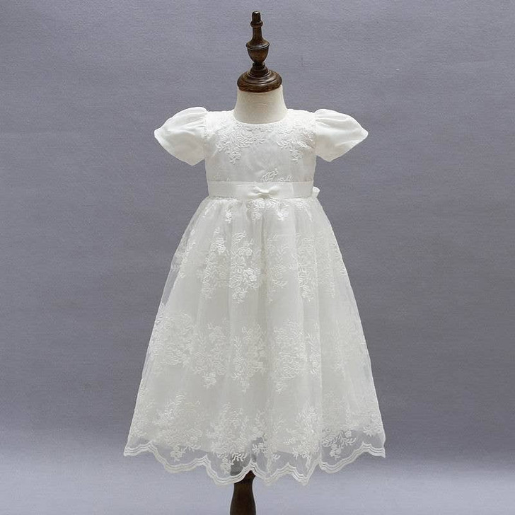 Giada Marie - Magdalene Lace Christening Gown, Flower Girl