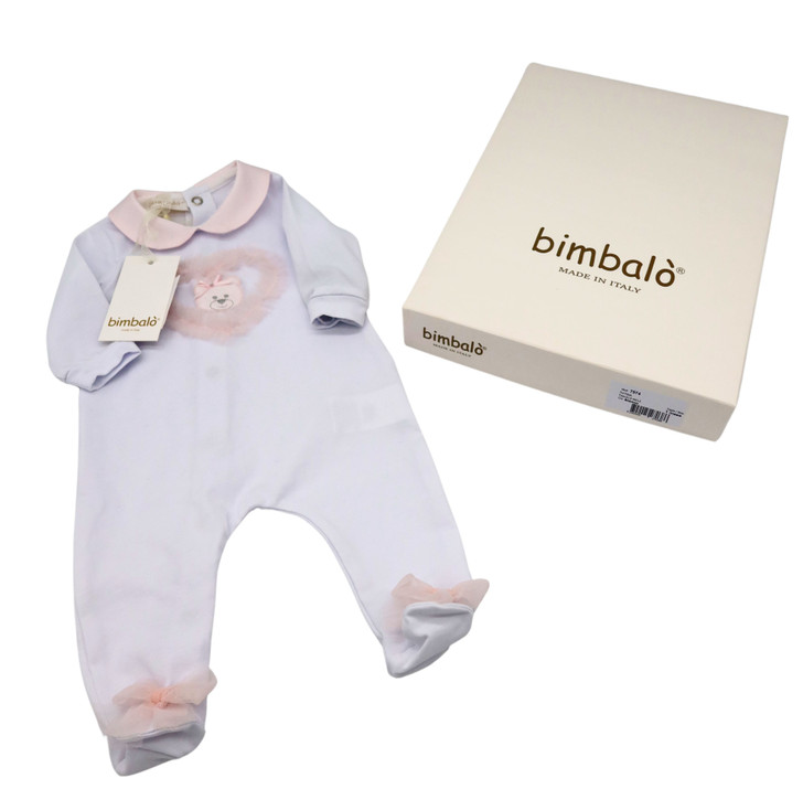 Bimbalo - Italian Imported Woven Baby Romper Bear 7974