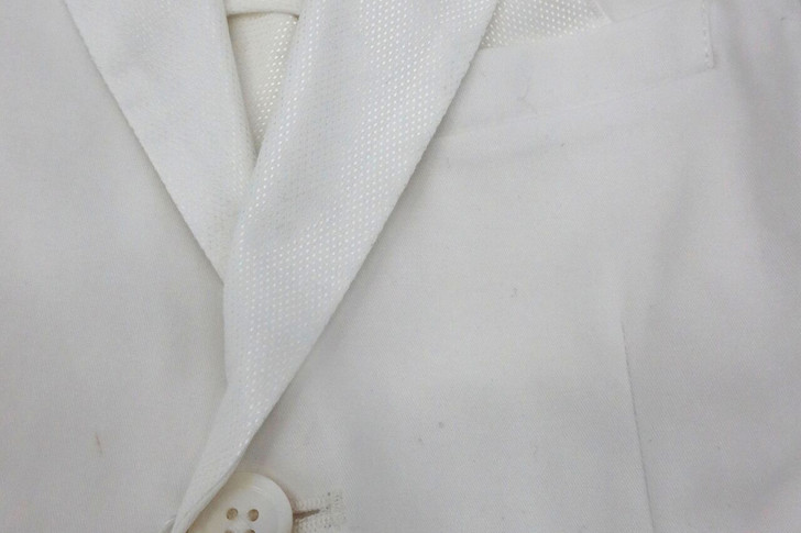 Mamemi - Imported Italian 5pc Suit - All Pin dot White