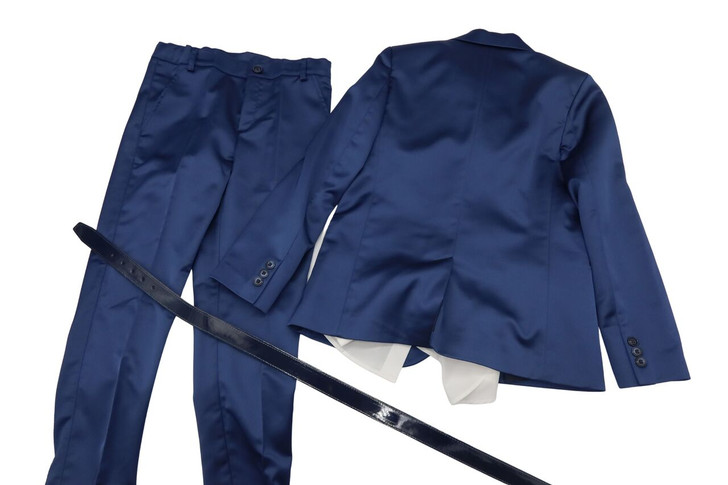 Small World - Mamemi Italian made Boys Suit w/Belt, Shirt, Tie & Vest