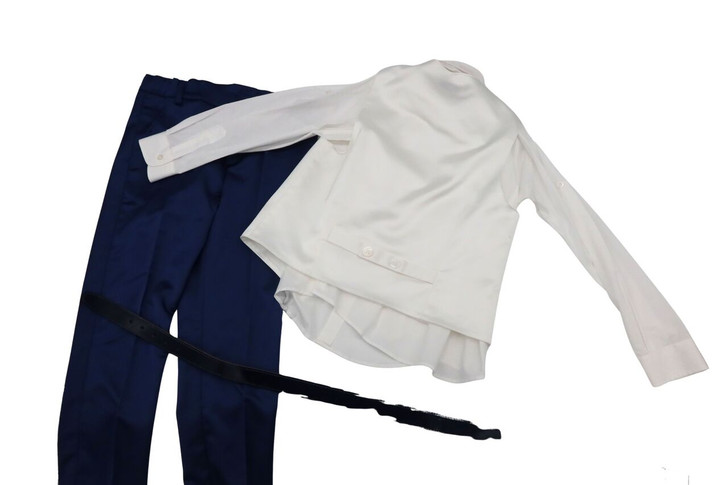 Small World - Mamemi Italian made Boys Suit w/Belt, Shirt, Tie & Vest
