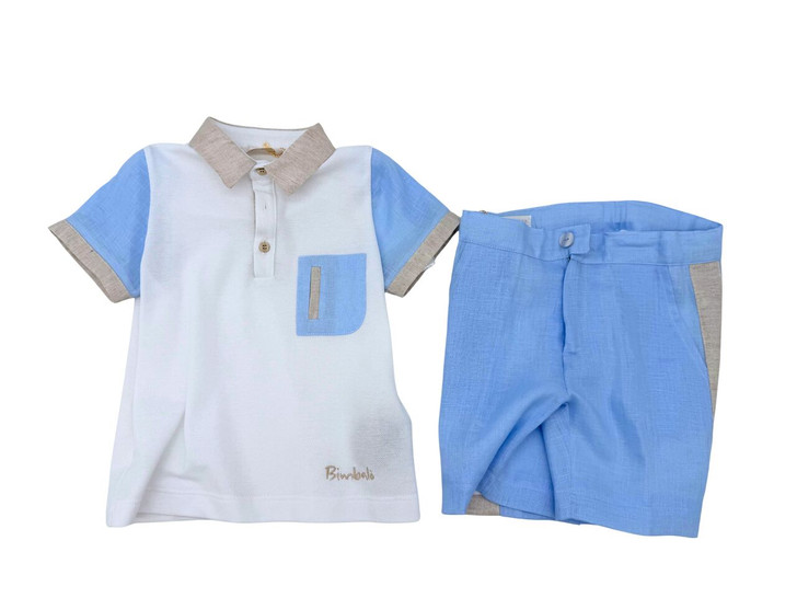 Bimbalo - Italian Imported 2pc Polo Set 8117S/8117T