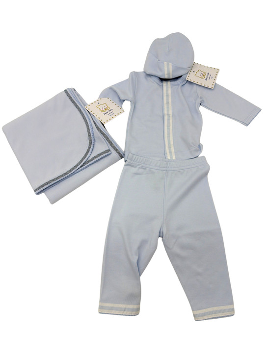 Sippy's Babes - Three Piece Set with Trim 1 Blue
