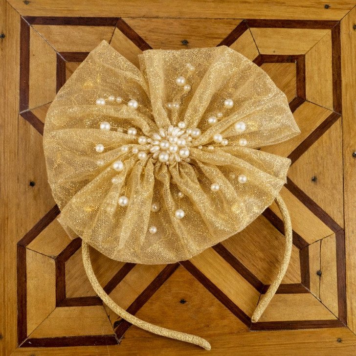 Ooh! La La! Couture - Fabric Headband Gold - SW-HB2