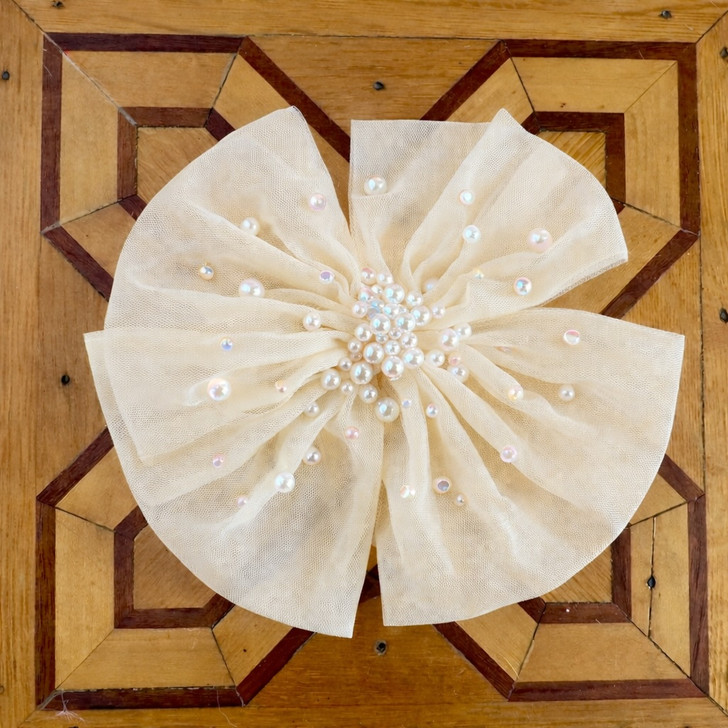 Ooh! La La! Couture - Tulle Hairclip Ivory - SW-HC4