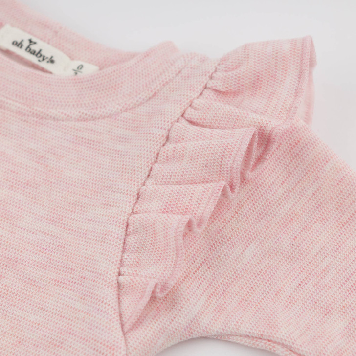 Oh Baby! Honeycomb Millie 2pc Set - Pale Pink