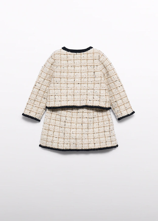 Abel & Lula Girl Tricot Skirt - Beige Maza (5518-4)