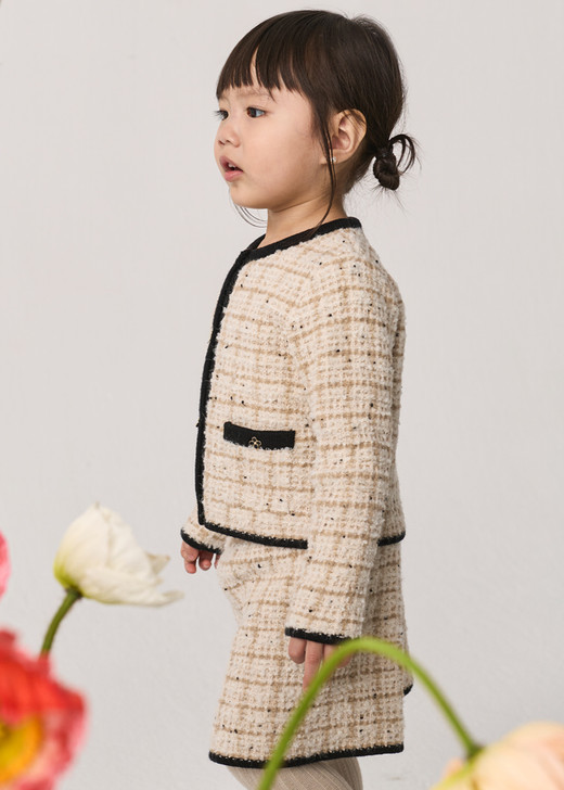 Abel & Lula Girl Tricot Skirt - Beige Maza (5518-4)