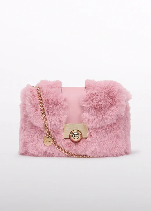 Abel & Lula Faux-Fur Handbag - Petal (5931-95)