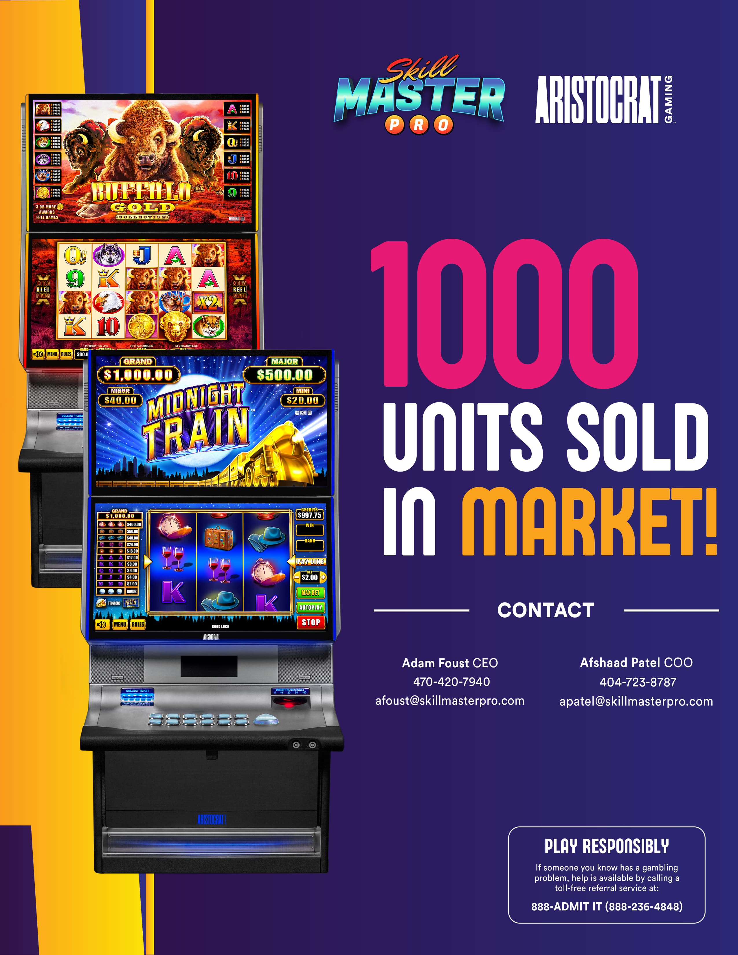 Skill Master Pro and Aristocrat Sell 1000 Units in Georgia Market ...