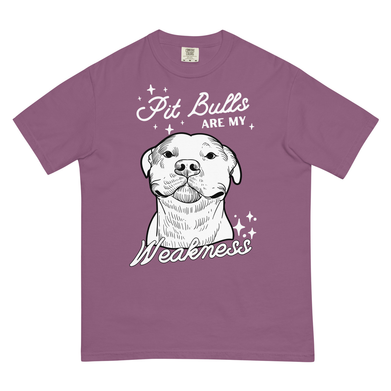 PIT BULLS ARE MY WEAKNESS Unisex garment-dyed heavyweight t-shirt