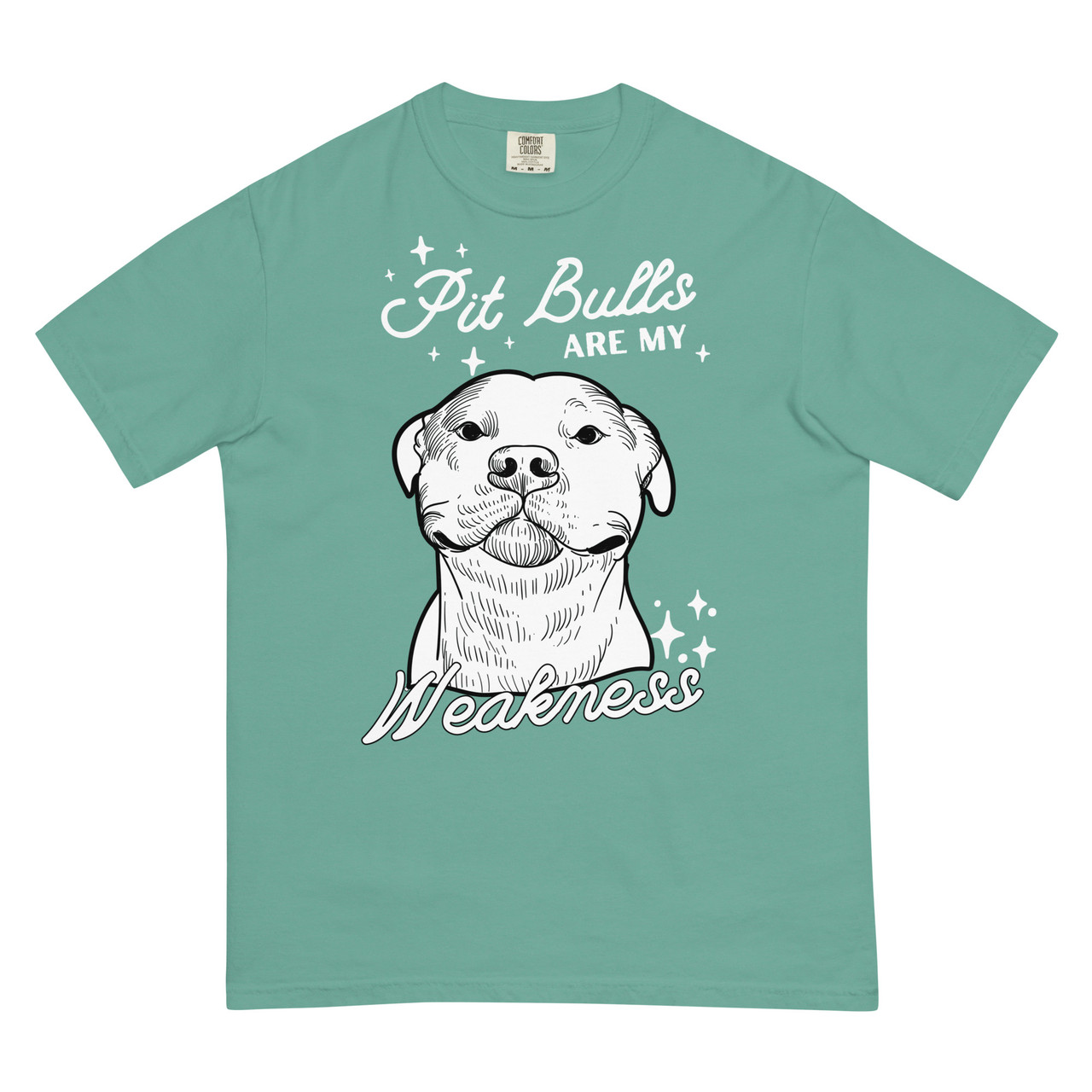 PIT BULLS ARE MY WEAKNESS Unisex garment-dyed heavyweight t-shirt