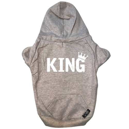 KING Fleece Dog Zip-Up Hoodie