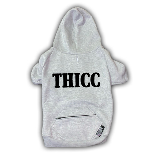 ARRIVE. RAISE HELL. LEAVE. Fleece Dog Zip-Up Hoodie - Urban