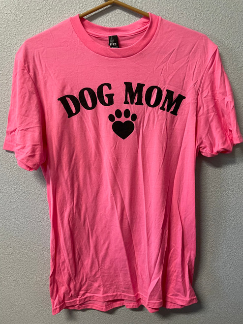 [Imperfect] DOG MOM Pink Tee Medium