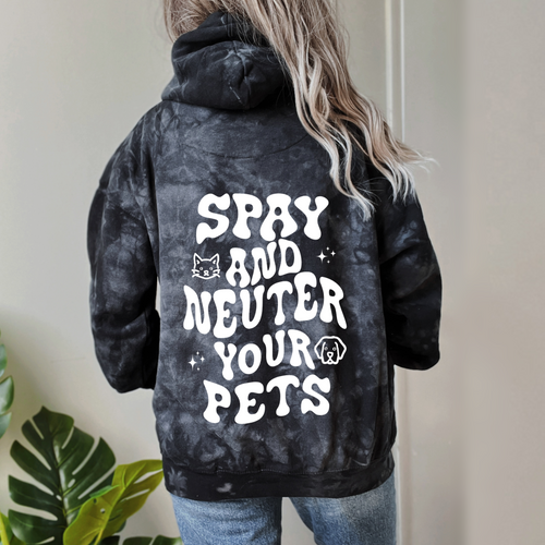 SPAY & NEUTER YOUR PETS Crystal Died Hoodie