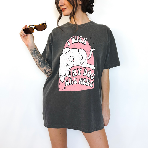 Urban Suburban Apparel I WISH MY DOG WAS HERE Vintage Pepper Tee 25.99