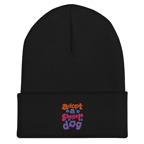 ALL DOGS GO TO HEAVEN Cuffed Beanie Dog Mom Beanie