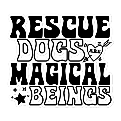 RESCUE DOGS Bubble-free stickers