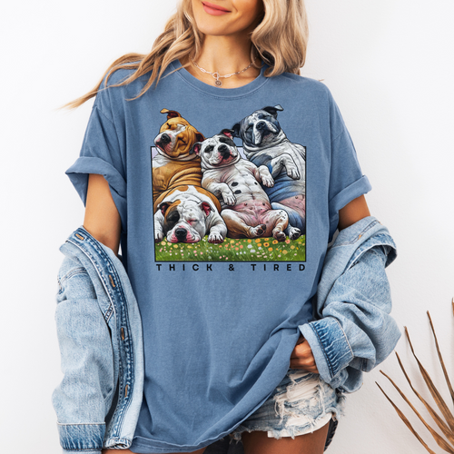 Urban Suburban Apparel THICK & TIRED Unisex garment-dyed heavyweight t-shirt 30