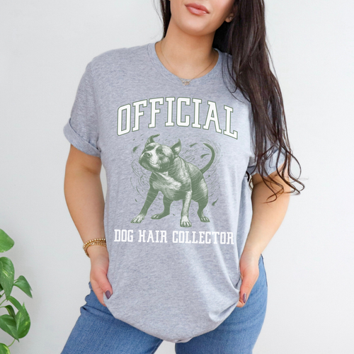 A woman wearing a graphic tee from our shop