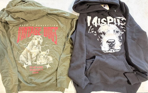 two hoodies from our shop