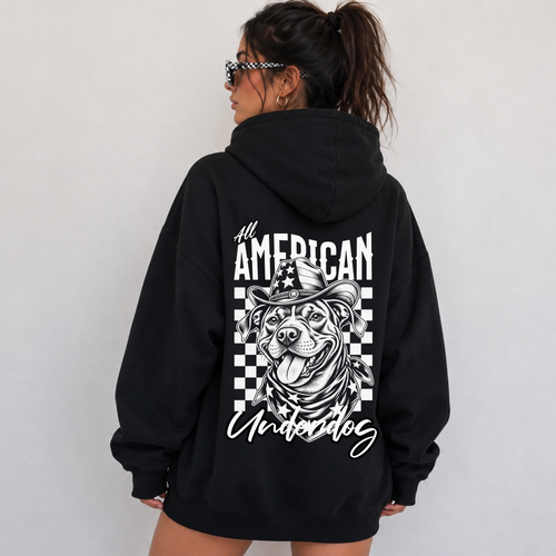 ALL AMERICAN UNDERDOG BACK PRINT HOODY