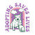 ADOPTING SAVES LIVES Bubble-free stickers