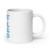 SUPPORT (BLUE) White glossy mug