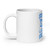 SUPPORT (BLUE) White glossy mug