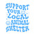 SUPPORT (BLUE) Bubble-free stickers